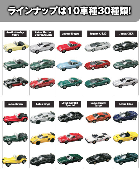 British Car Minicar Collection -ラインナップ-